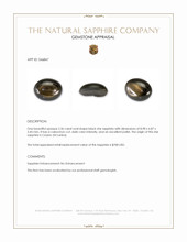 2.36 Ct. Black Star Sapphire from Ceylon (Sri Lanka) Appraisal