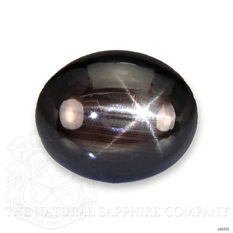 2.36 Ct. Black Star Sapphire from Ceylon (Sri Lanka)