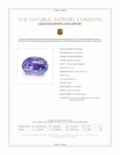 2.12 Ct. Purple Sapphire from Ceylon (Sri Lanka) Scan Report