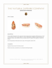 3.03 Ct. Padparadscha Sapphire from Ceylon (Sri Lanka) Appraisal