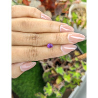 1.07 Ct. Pinkish Purple Sapphire from Ceylon (Sri Lanka) Life Style