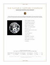 0.74 Ct. White Sapphire from Ceylon (Sri Lanka) Scan Report