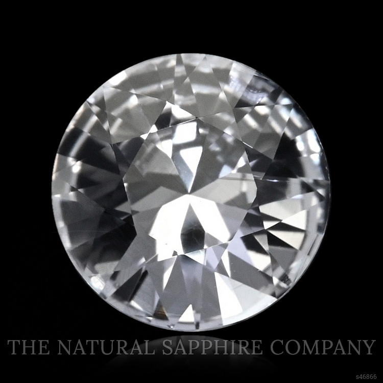 0.74 Ct. White Sapphire from Ceylon (Sri Lanka)