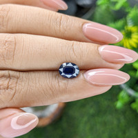 1.63 Ct. Blue Sapphire from Madagascar Life Style