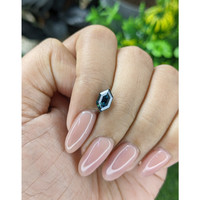 1.66 Ct. Greenish Blue Sapphire from Madagascar Life Style
