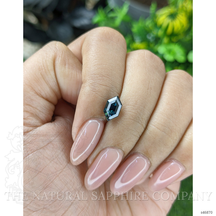1.66 Ct. Greenish Blue Sapphire from Madagascar