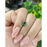 1.74 Ct. Green Sapphire from Madagascar Life Style