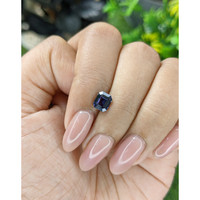 1.20 Ct. Bluish Purple Sapphire from Madagascar Life Style