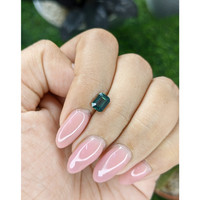 1.04 Ct. Greenish Blue Sapphire from Madagascar Life Style