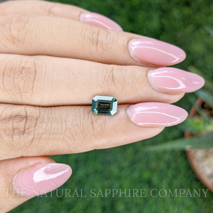 1.59 Ct. Bluish Green Sapphire from Madagascar