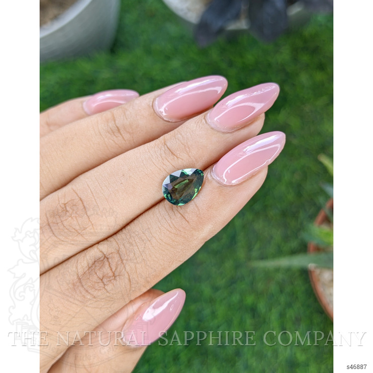 2.05 Ct. Bluish Green Sapphire from Madagascar