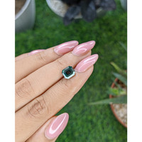 2.55 Ct. Bluish Green Sapphire from Madagascar Life Style