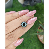 3.17 Ct. Bluish Green Sapphire from Madagascar Life Style
