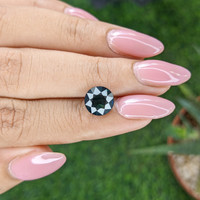 3.17 Ct. Bluish Green Sapphire from Madagascar Life Style