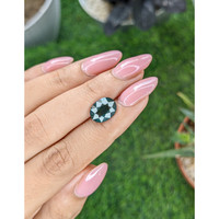 3.75 Ct. Bluish Green Sapphire from Madagascar Life Style