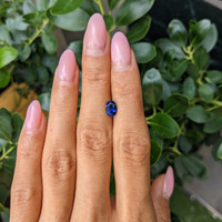 1.24 Ct. Blue Sapphire from Ceylon (Sri Lanka) Life Style