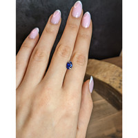 1.68 Ct. Blue Sapphire from Ceylon (Sri Lanka) Life Style