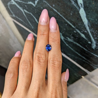 1.74 Ct. Blue Sapphire from Ceylon (Sri Lanka) Life Style