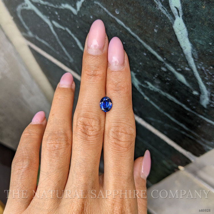 1.74 Ct. Blue Sapphire from Ceylon (Sri Lanka)