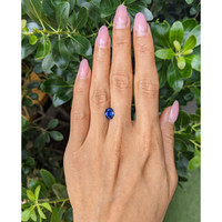 1.74 Ct. Blue Sapphire from Ceylon (Sri Lanka) Life Style