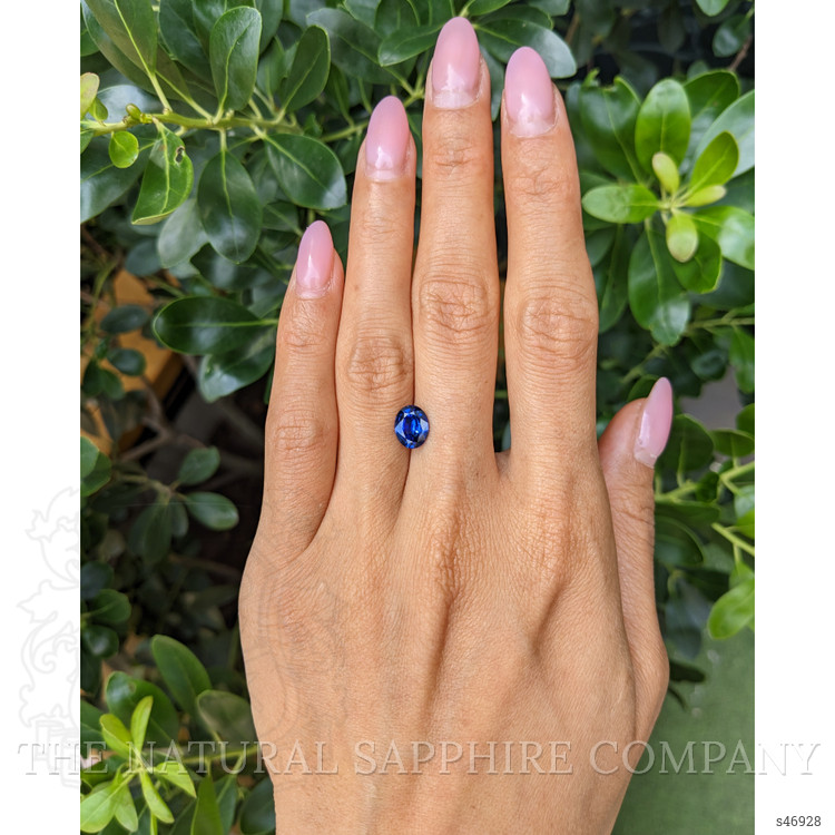 1.74 Ct. Blue Sapphire from Ceylon (Sri Lanka)