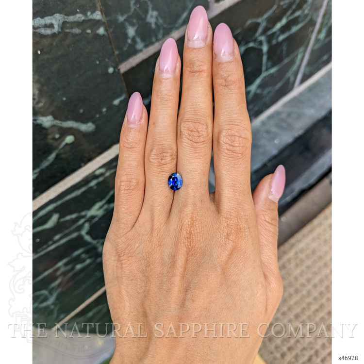 1.74 Ct. Blue Sapphire from Ceylon (Sri Lanka)