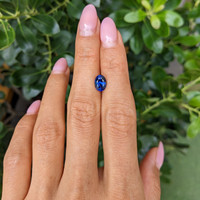 1.88 Ct. Blue Sapphire from Ceylon (Sri Lanka) Life Style