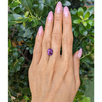 6.40 Ct. Pinkish Purple Sapphire from Madagascar Life Style