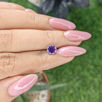 1.07 Ct. Bluish Purple Sapphire from Tanzania Life Style