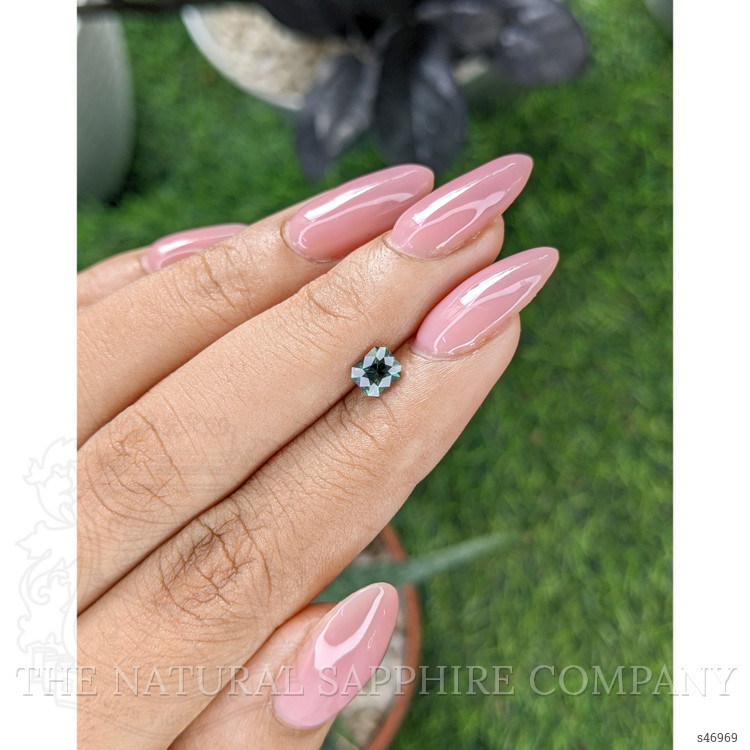 0.73 Ct. Bluish Green Sapphire from Tanzania