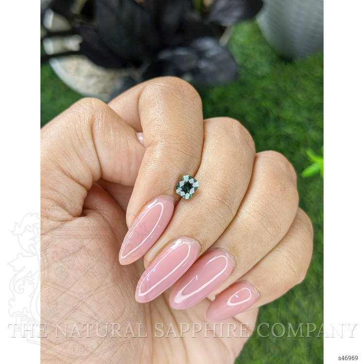 0.73 Ct. Bluish Green Sapphire from Tanzania