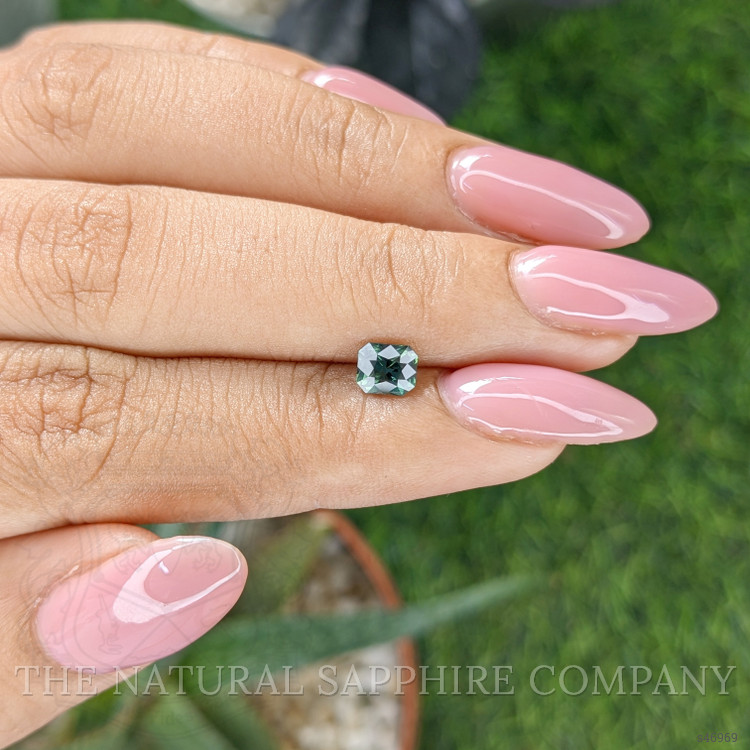 0.73 Ct. Bluish Green Sapphire from Tanzania