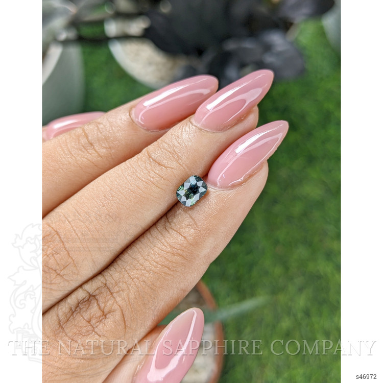 0.94 Ct. Greenish Blue Sapphire from Tanzania