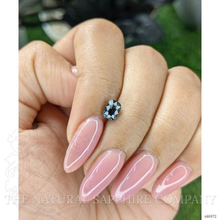 0.94 Ct. Greenish Blue Sapphire from Tanzania