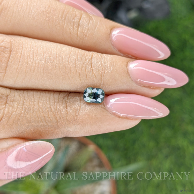 0.94 Ct. Greenish Blue Sapphire from Tanzania