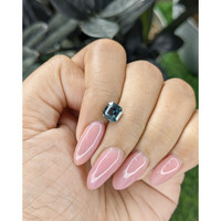 1.55 Ct. Greenish Blue Sapphire from Tanzania Life Style