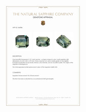 1.07 Ct. Bi Color / Parti Sapphire from Madagascar Appraisal