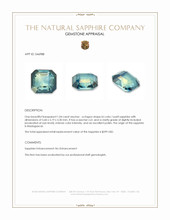 1.04 Ct. Bi Color / Parti Sapphire from Madagascar Appraisal