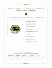 0.74 Ct. Yellowish Green Sapphire from Ceylon (Sri Lanka) Scan Report