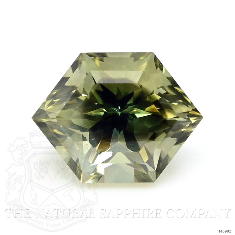 0.74 Ct. Yellowish Green Sapphire from Ceylon (Sri Lanka)