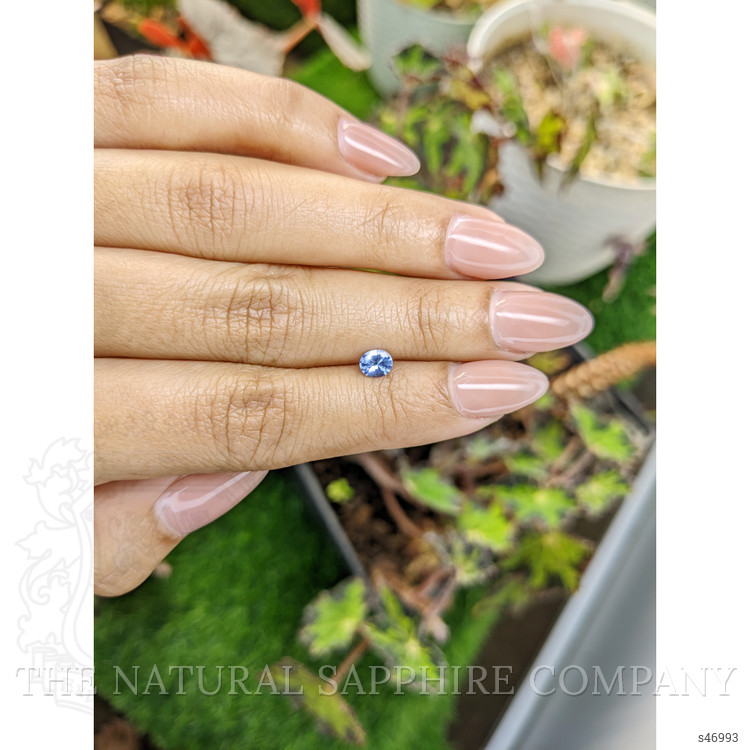 0.41 Ct. Blue Sapphire from Ceylon (Sri Lanka)