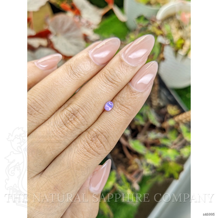 0.44 Ct. Pinkish Purple Sapphire from Ceylon (Sri Lanka)