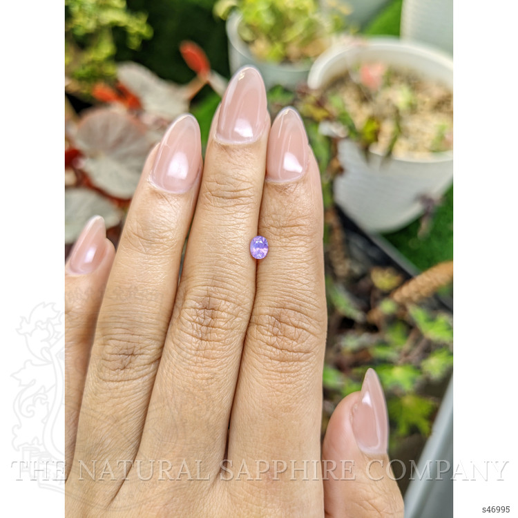 0.44 Ct. Pinkish Purple Sapphire from Ceylon (Sri Lanka)
