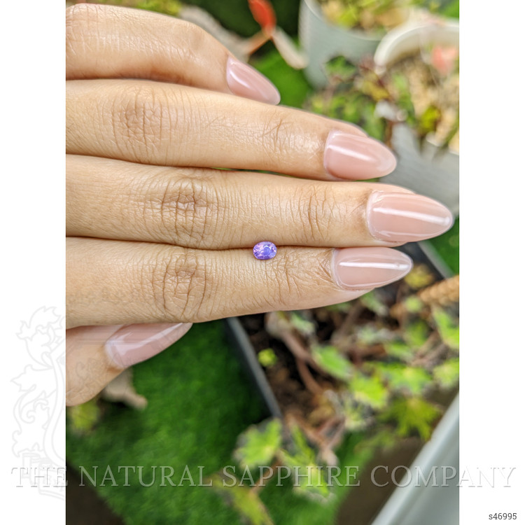 0.44 Ct. Pinkish Purple Sapphire from Ceylon (Sri Lanka)