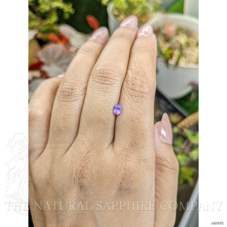 0.44 Ct. Pinkish Purple Sapphire from Ceylon (Sri Lanka)