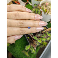 0.35 Ct. Blue Sapphire from Ceylon (Sri Lanka) Life Style