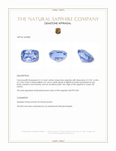 4.12 Ct. Blue Sapphire from Ceylon (Sri Lanka) Appraisal