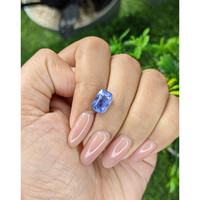 4.12 Ct. Blue Sapphire from Ceylon (Sri Lanka) Life Style