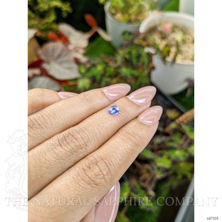 0.40 Ct. Blue Sapphire from Ceylon (Sri Lanka)