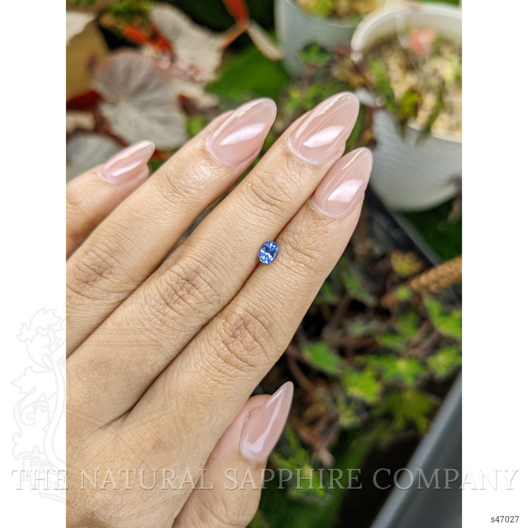 0.43 Ct. Blue Sapphire from Ceylon (Sri Lanka)